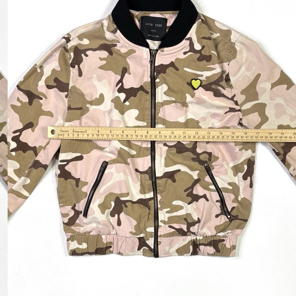 Love Tree Camo Bomber Jacket - Picture 7 of 11
